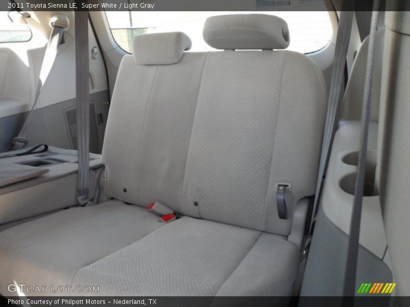 Super White / Light Gray 2011 Toyota Sienna LE