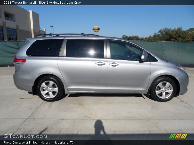 Silver Sky Metallic / Light Gray 2011 Toyota Sienna LE