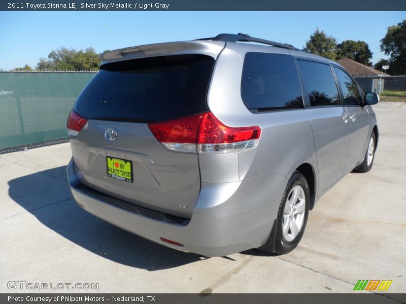 Silver Sky Metallic / Light Gray 2011 Toyota Sienna LE