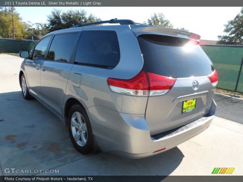 Silver Sky Metallic / Light Gray 2011 Toyota Sienna LE