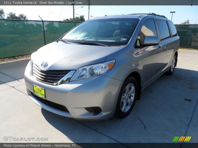 Silver Sky Metallic / Light Gray 2011 Toyota Sienna LE