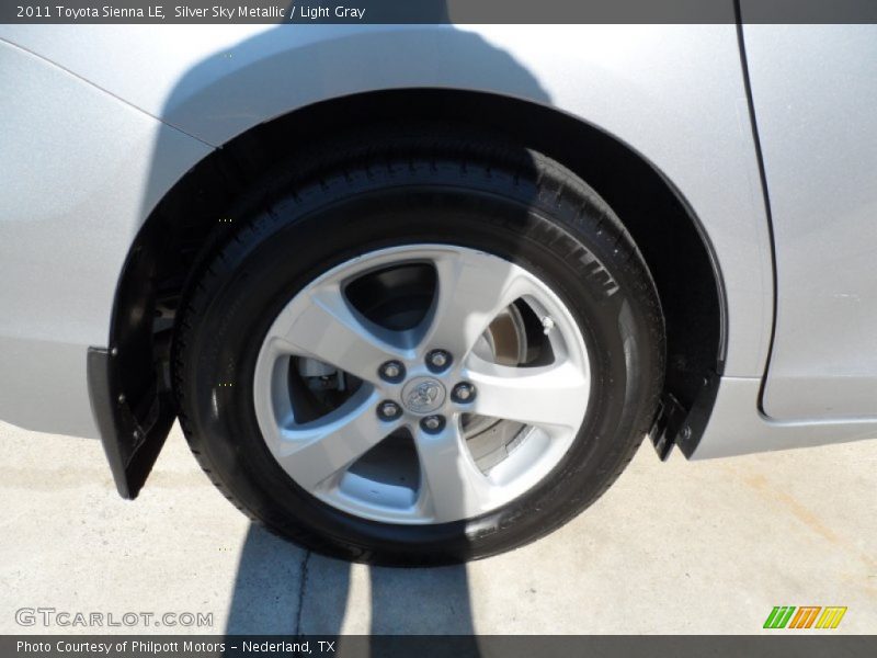 Silver Sky Metallic / Light Gray 2011 Toyota Sienna LE