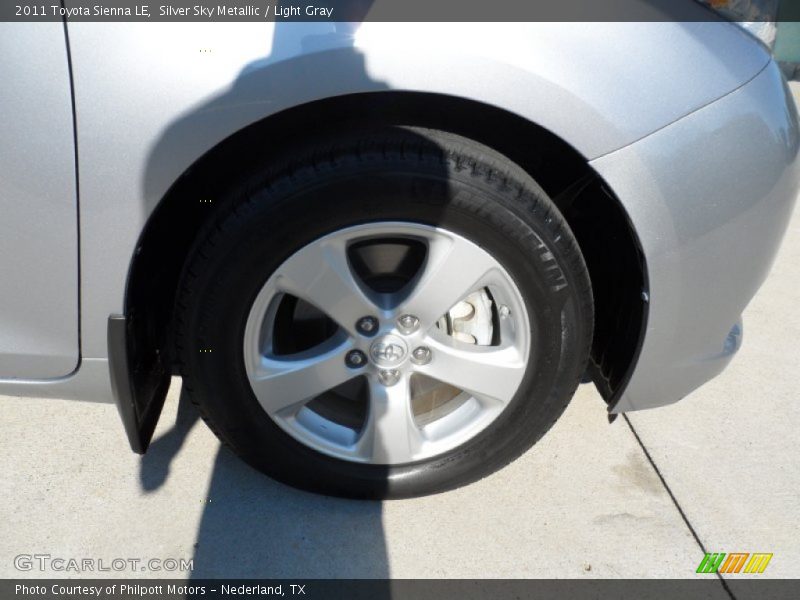Silver Sky Metallic / Light Gray 2011 Toyota Sienna LE