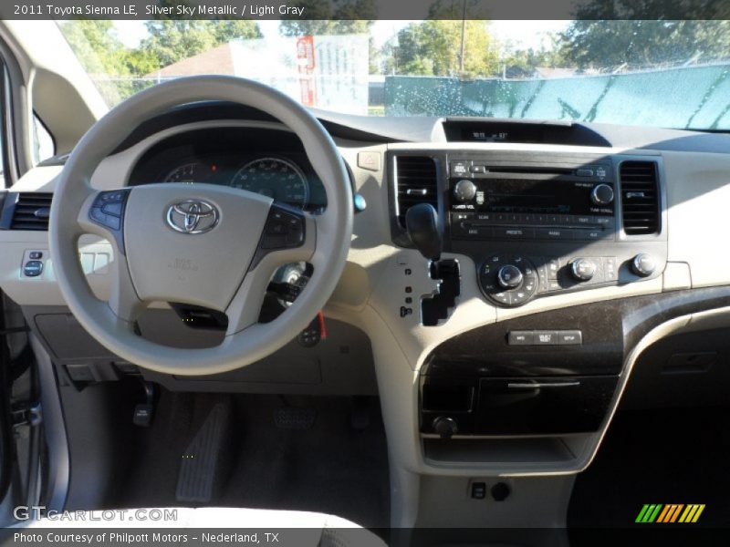Silver Sky Metallic / Light Gray 2011 Toyota Sienna LE