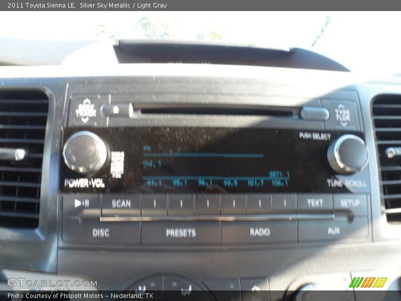 Silver Sky Metallic / Light Gray 2011 Toyota Sienna LE