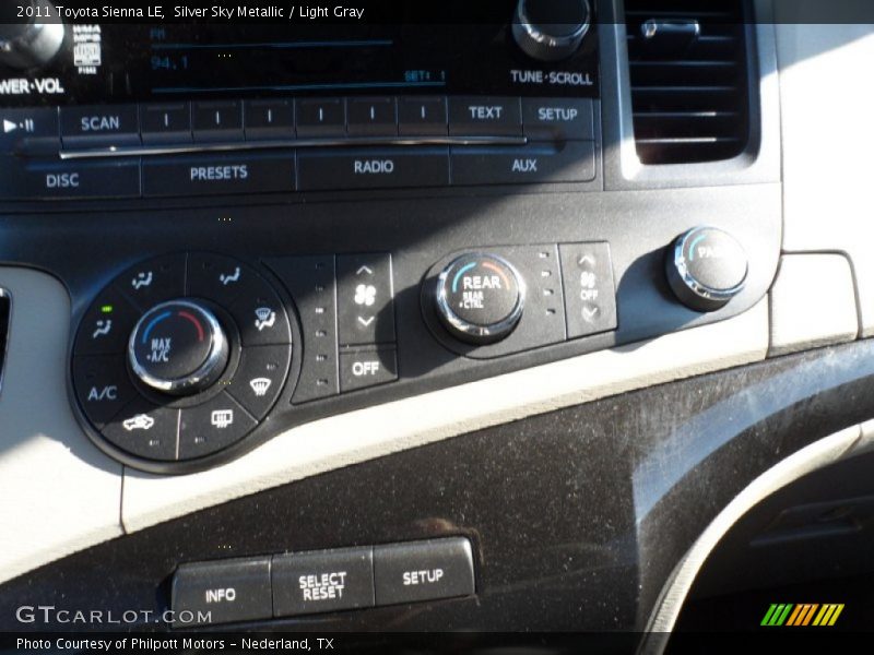 Silver Sky Metallic / Light Gray 2011 Toyota Sienna LE