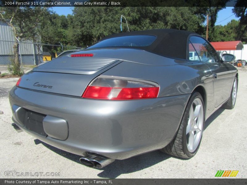 Atlas Grey Metallic / Black 2004 Porsche 911 Carrera Cabriolet