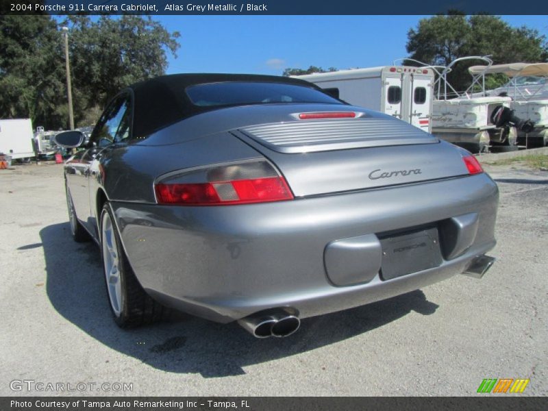 Atlas Grey Metallic / Black 2004 Porsche 911 Carrera Cabriolet