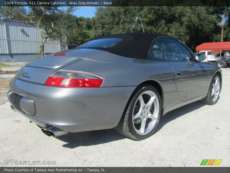 Atlas Grey Metallic / Black 2004 Porsche 911 Carrera Cabriolet