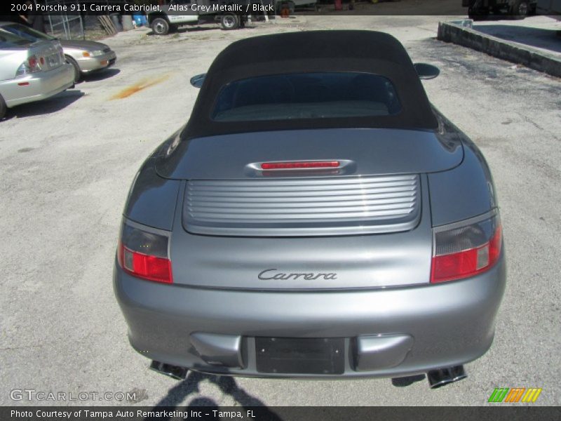 Atlas Grey Metallic / Black 2004 Porsche 911 Carrera Cabriolet