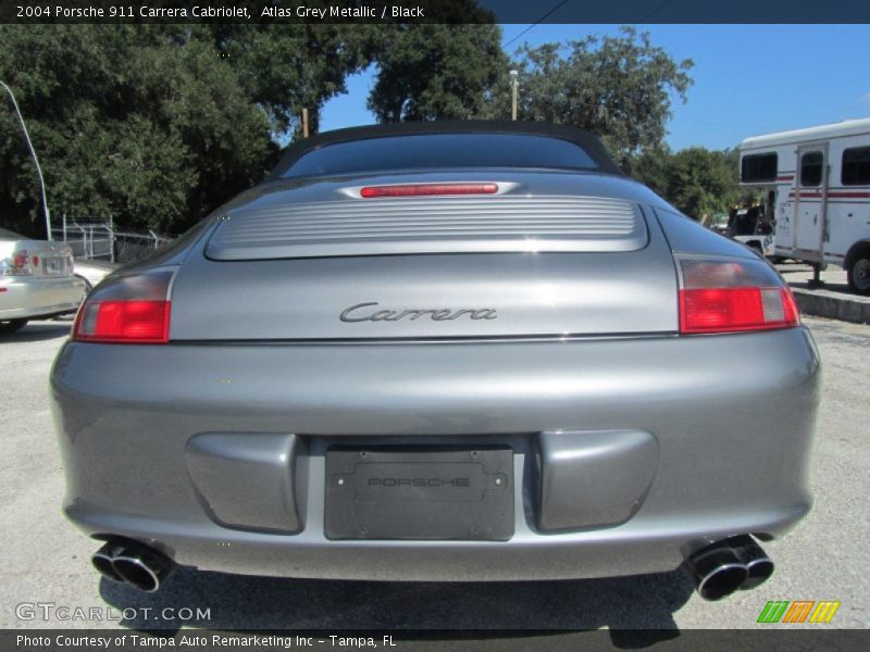 Atlas Grey Metallic / Black 2004 Porsche 911 Carrera Cabriolet