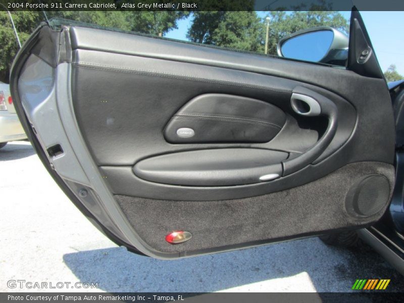 Atlas Grey Metallic / Black 2004 Porsche 911 Carrera Cabriolet