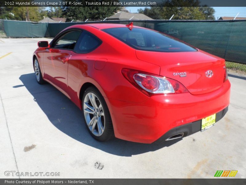 Tsukuba Red / Black Leather/Red Cloth 2012 Hyundai Genesis Coupe 2.0T R-Spec