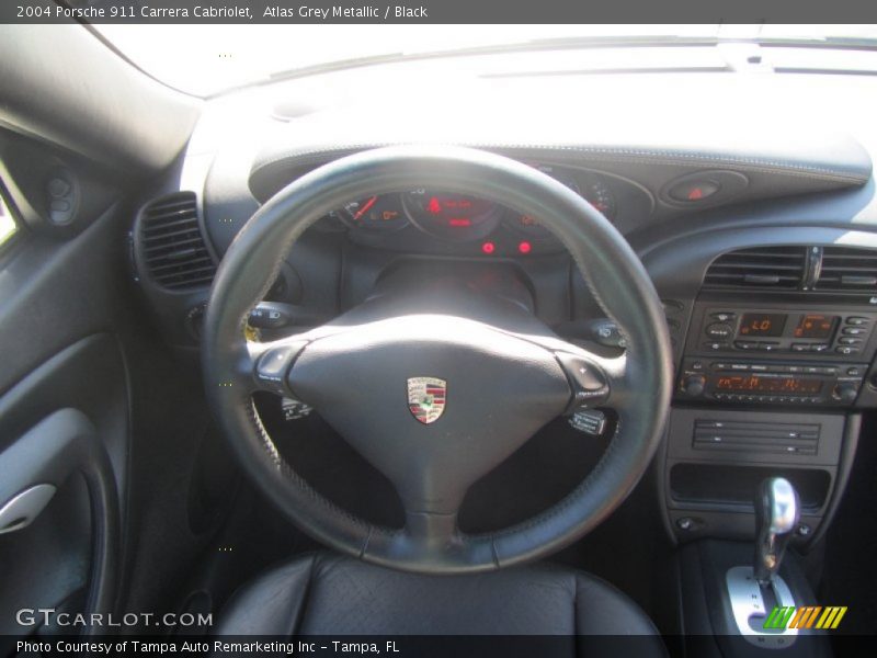 Atlas Grey Metallic / Black 2004 Porsche 911 Carrera Cabriolet