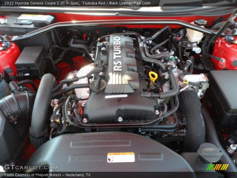  2012 Genesis Coupe 2.0T R-Spec Engine - 2.0 Liter Turbocharged DOHC 16-Valve Dual-CVVT 4 Cylinder