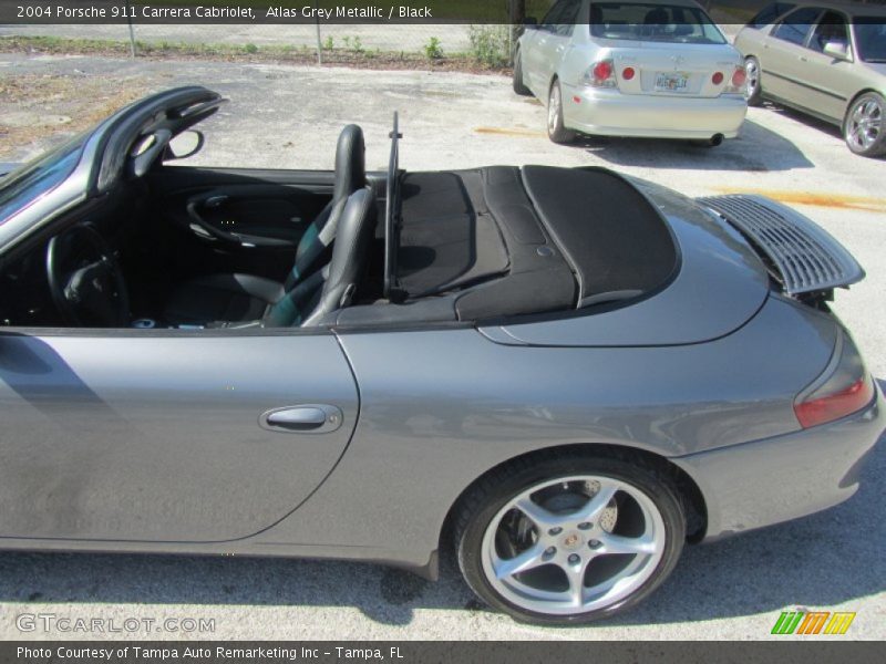 Atlas Grey Metallic / Black 2004 Porsche 911 Carrera Cabriolet