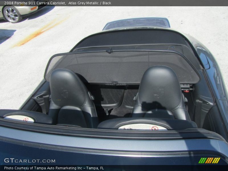Atlas Grey Metallic / Black 2004 Porsche 911 Carrera Cabriolet