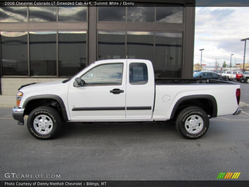 Summit White / Ebony 2008 Chevrolet Colorado LT Extended Cab 4x4