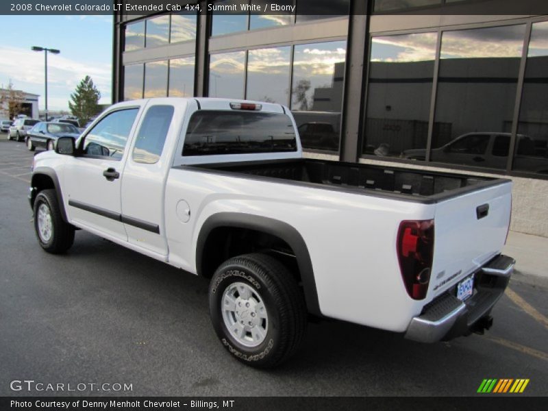 Summit White / Ebony 2008 Chevrolet Colorado LT Extended Cab 4x4