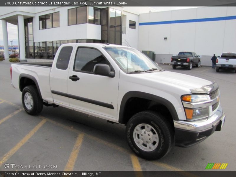 Summit White / Ebony 2008 Chevrolet Colorado LT Extended Cab 4x4