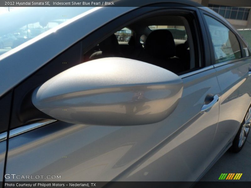 Iridescent Silver Blue Pearl / Black 2012 Hyundai Sonata SE