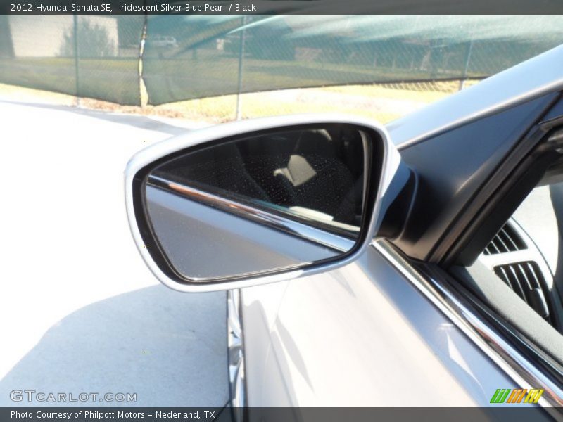 Iridescent Silver Blue Pearl / Black 2012 Hyundai Sonata SE