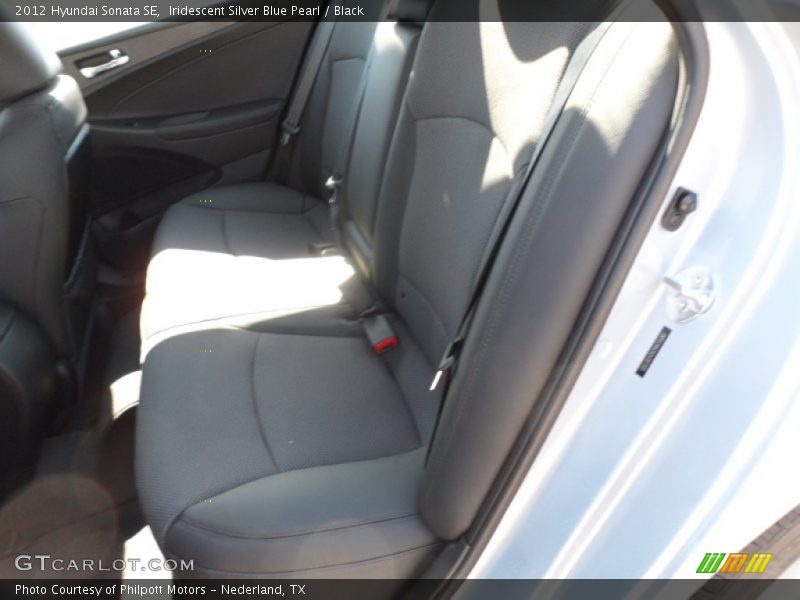 Iridescent Silver Blue Pearl / Black 2012 Hyundai Sonata SE