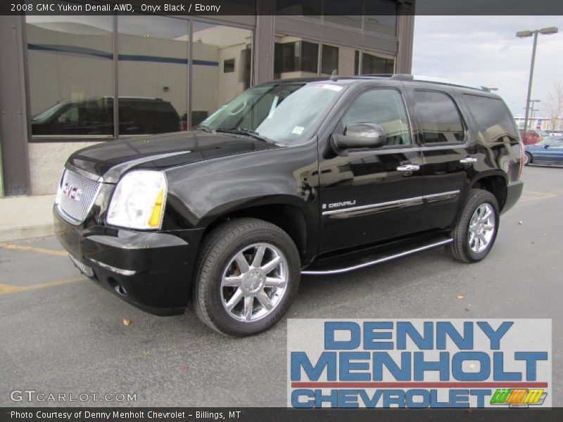 Onyx Black / Ebony 2008 GMC Yukon Denali AWD