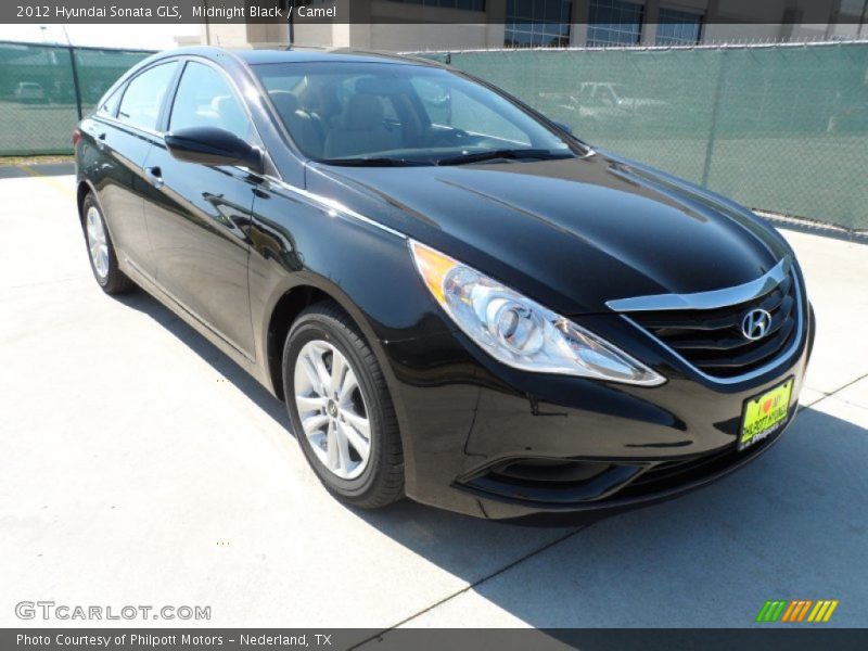 Midnight Black / Camel 2012 Hyundai Sonata GLS