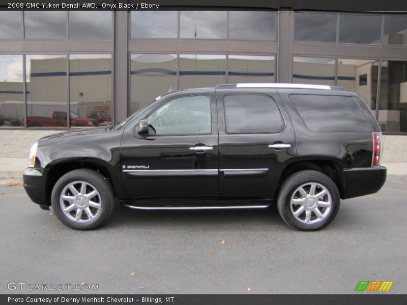 Onyx Black / Ebony 2008 GMC Yukon Denali AWD