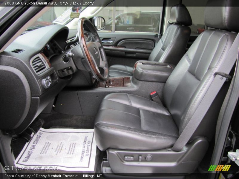 Onyx Black / Ebony 2008 GMC Yukon Denali AWD