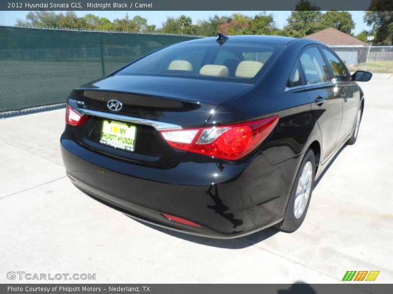 Midnight Black / Camel 2012 Hyundai Sonata GLS