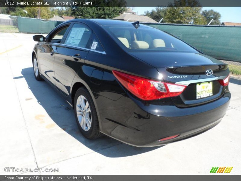 Midnight Black / Camel 2012 Hyundai Sonata GLS