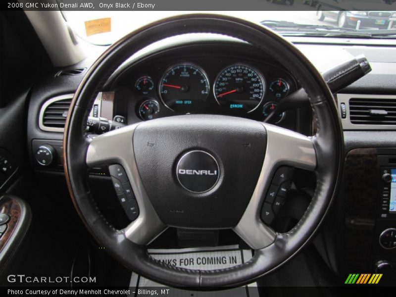 Onyx Black / Ebony 2008 GMC Yukon Denali AWD