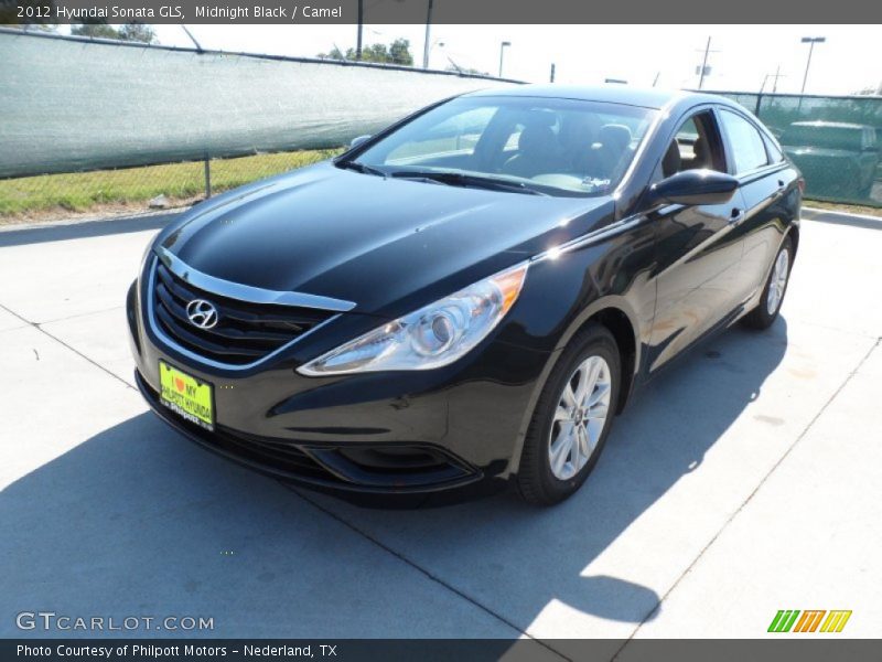 Midnight Black / Camel 2012 Hyundai Sonata GLS