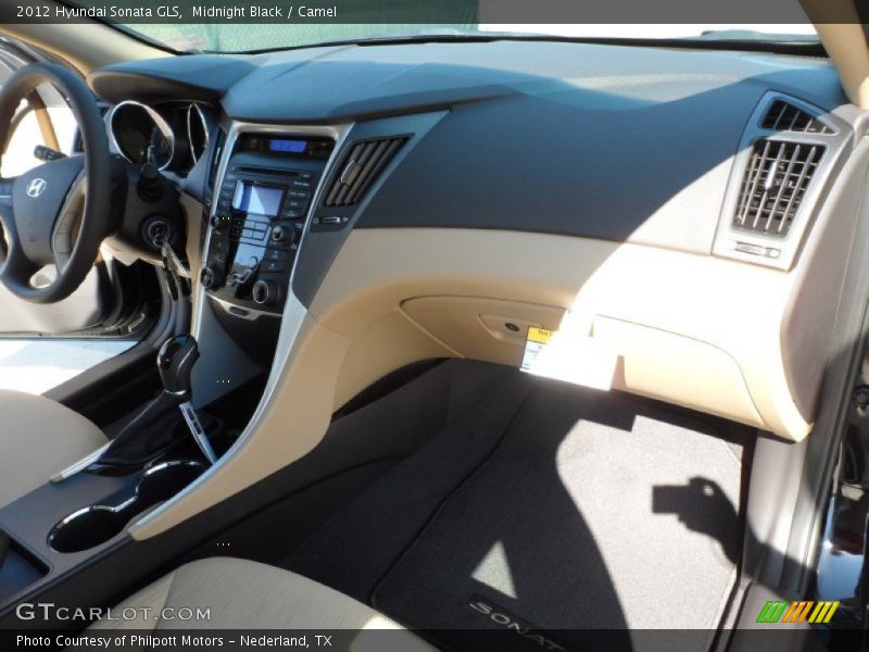 Midnight Black / Camel 2012 Hyundai Sonata GLS