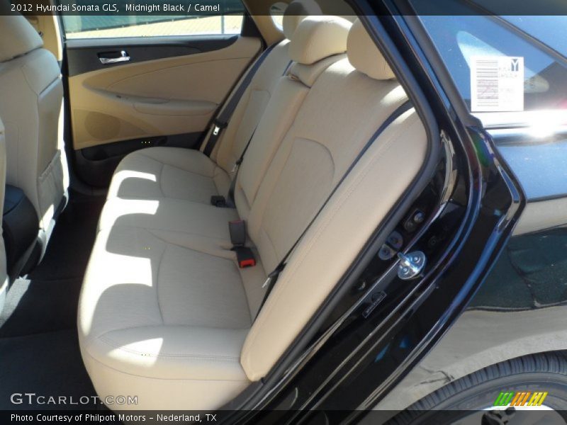 Midnight Black / Camel 2012 Hyundai Sonata GLS
