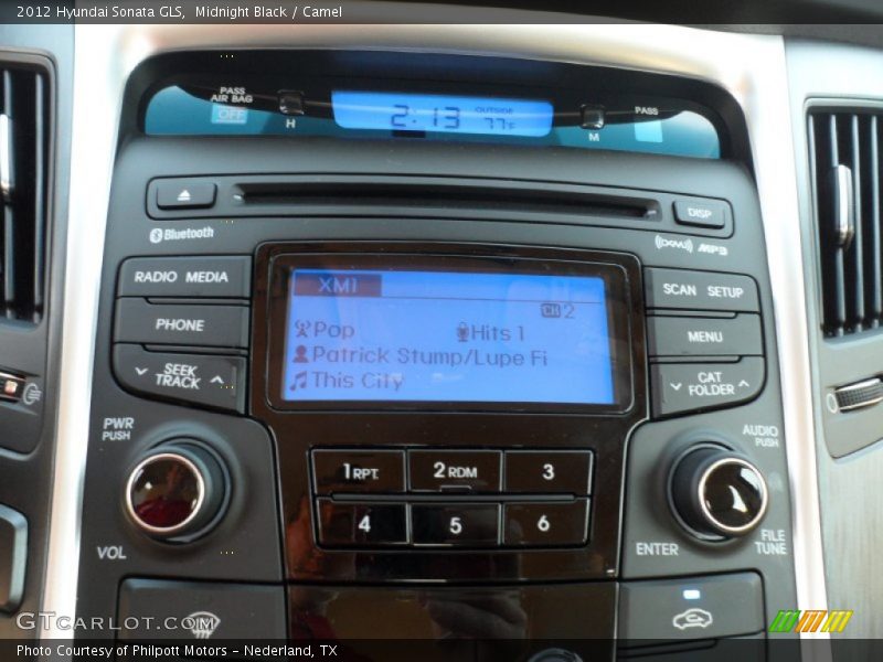 Midnight Black / Camel 2012 Hyundai Sonata GLS