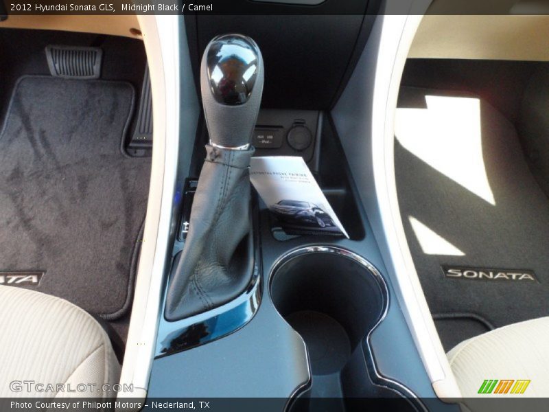 Midnight Black / Camel 2012 Hyundai Sonata GLS