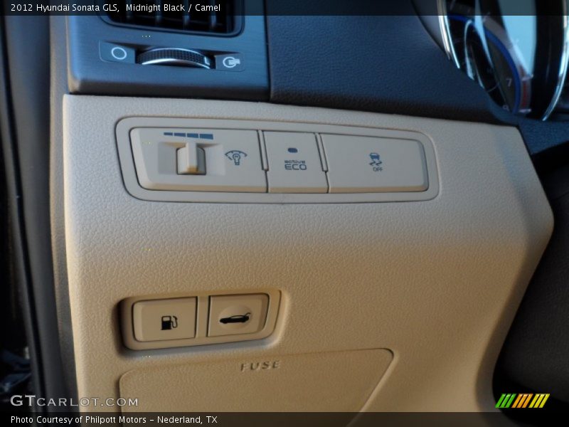 Midnight Black / Camel 2012 Hyundai Sonata GLS