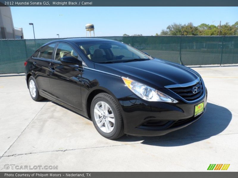 Midnight Black / Camel 2012 Hyundai Sonata GLS