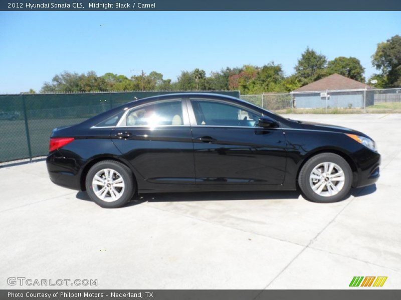 Midnight Black / Camel 2012 Hyundai Sonata GLS