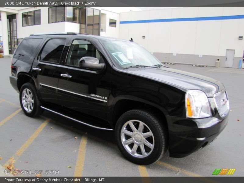 Onyx Black / Ebony 2008 GMC Yukon Denali AWD