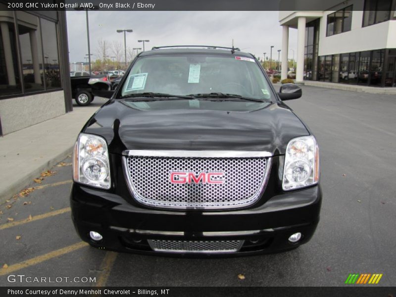 Onyx Black / Ebony 2008 GMC Yukon Denali AWD
