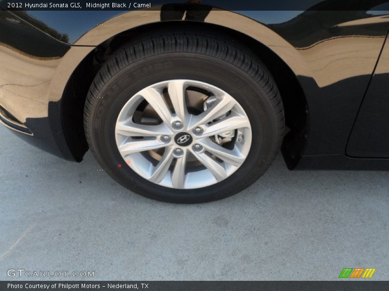 Midnight Black / Camel 2012 Hyundai Sonata GLS