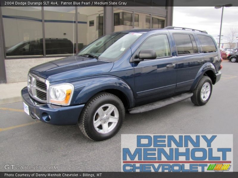 Patriot Blue Pearl / Medium Slate Gray 2004 Dodge Durango SLT 4x4