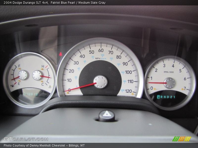 Patriot Blue Pearl / Medium Slate Gray 2004 Dodge Durango SLT 4x4