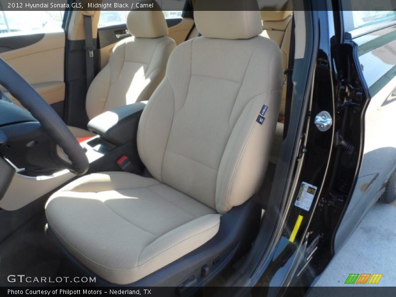 Midnight Black / Camel 2012 Hyundai Sonata GLS