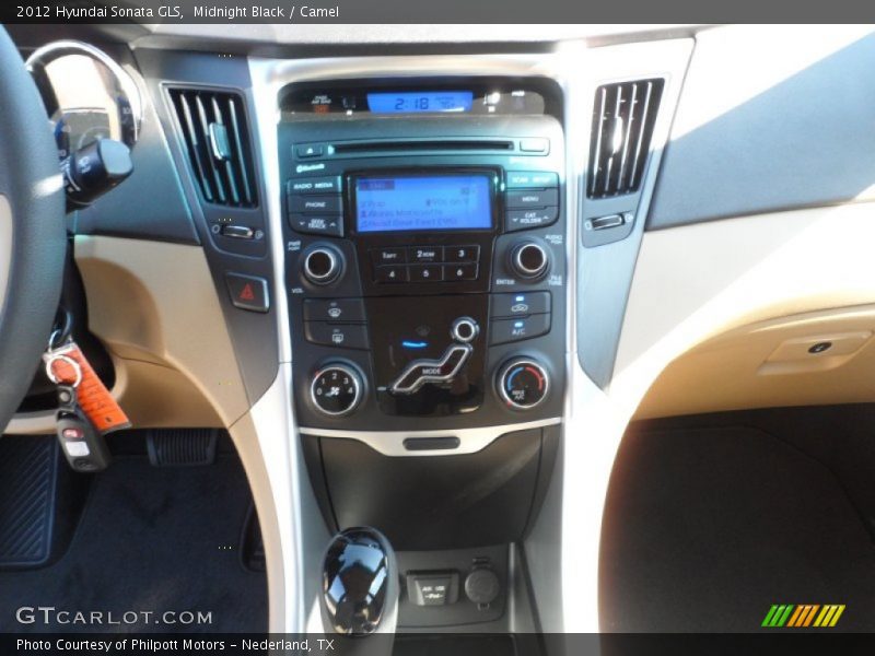 Midnight Black / Camel 2012 Hyundai Sonata GLS