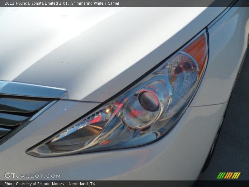 Shimmering White / Camel 2012 Hyundai Sonata Limited 2.0T